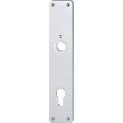 Haustür-Langschild, pz, E92, RH7, alu, 202H, London, eckig, F1 - Hoppe
