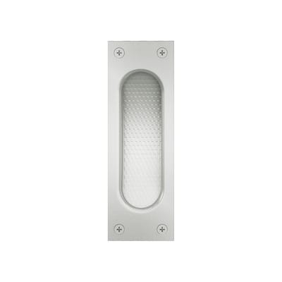 FSB - Schiebetürmuschel 42 4211 Aluminium F1 / naturfarbig käntig blind Länge 120 mm Breite 40 mm