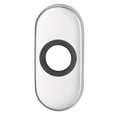 EDI - Drückerrosette 2033/0000 Aluminium F1 Schildstärke 14,5 mm rund oval