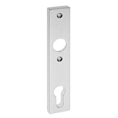EDI - Schlosskasten-Kurzschild 1317/7203 Innenschild Aluminium F1 / naturfarbig