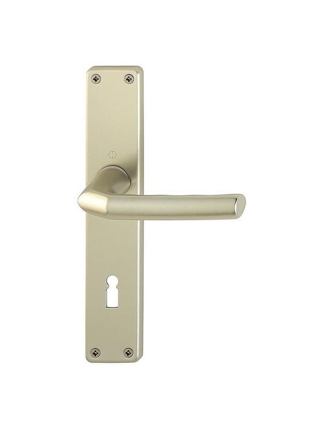 Hoppe - Langschildgarnitur Birmingham 1117/202SP Aluminium F2 ob 72 mm din links / rechts