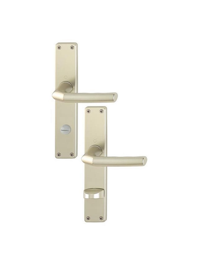 Hoppe - Langschildgarnitur Birmingham 1117/202SP Aluminium F2 sk/ol 78 mm din links / rechts