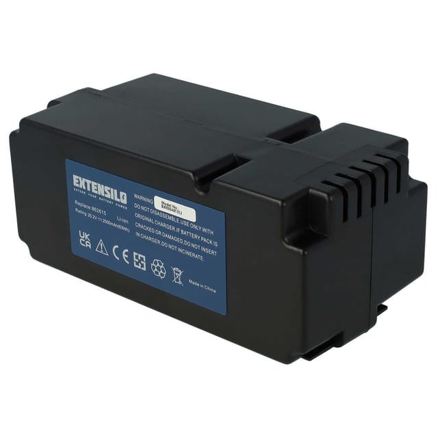 Extensilo - Akku kompatibel mit Garden Feelings R800Easy Rasenmäher Rasenroboter (2500mAh, 25,2V, Li-Ion)