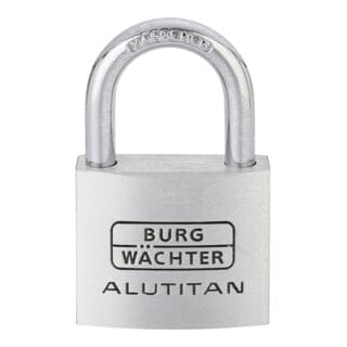 Burg-W Vorhangschloss aus Aluminium 770 40 Alutitan