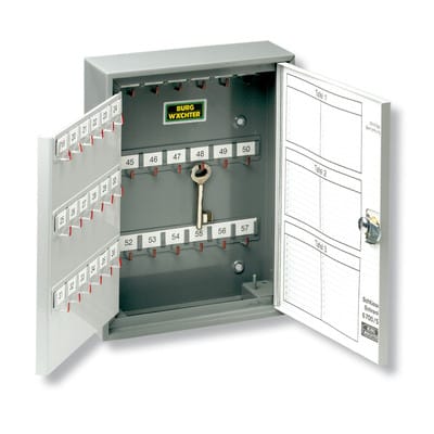 Schlüsselschrank 6700/ 74 R H330xB245xT85mm2-türig mit Zylinderschloss Anzahl Haken 74