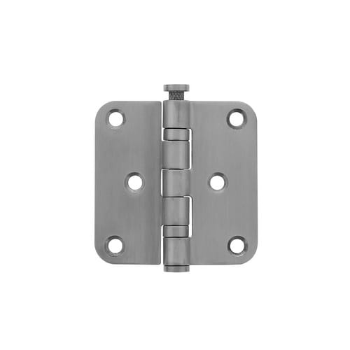 Intersteel - Kugellagertürscharnier Edelstahl abgerundet 76x76 mm din links / rechts matt ausziehbarer Stift