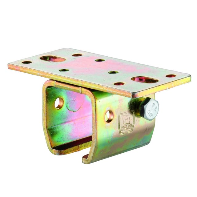 Helm - Deckenmuffe 102 passend für Profil 100 verzinkt, gelb Deckenmontage