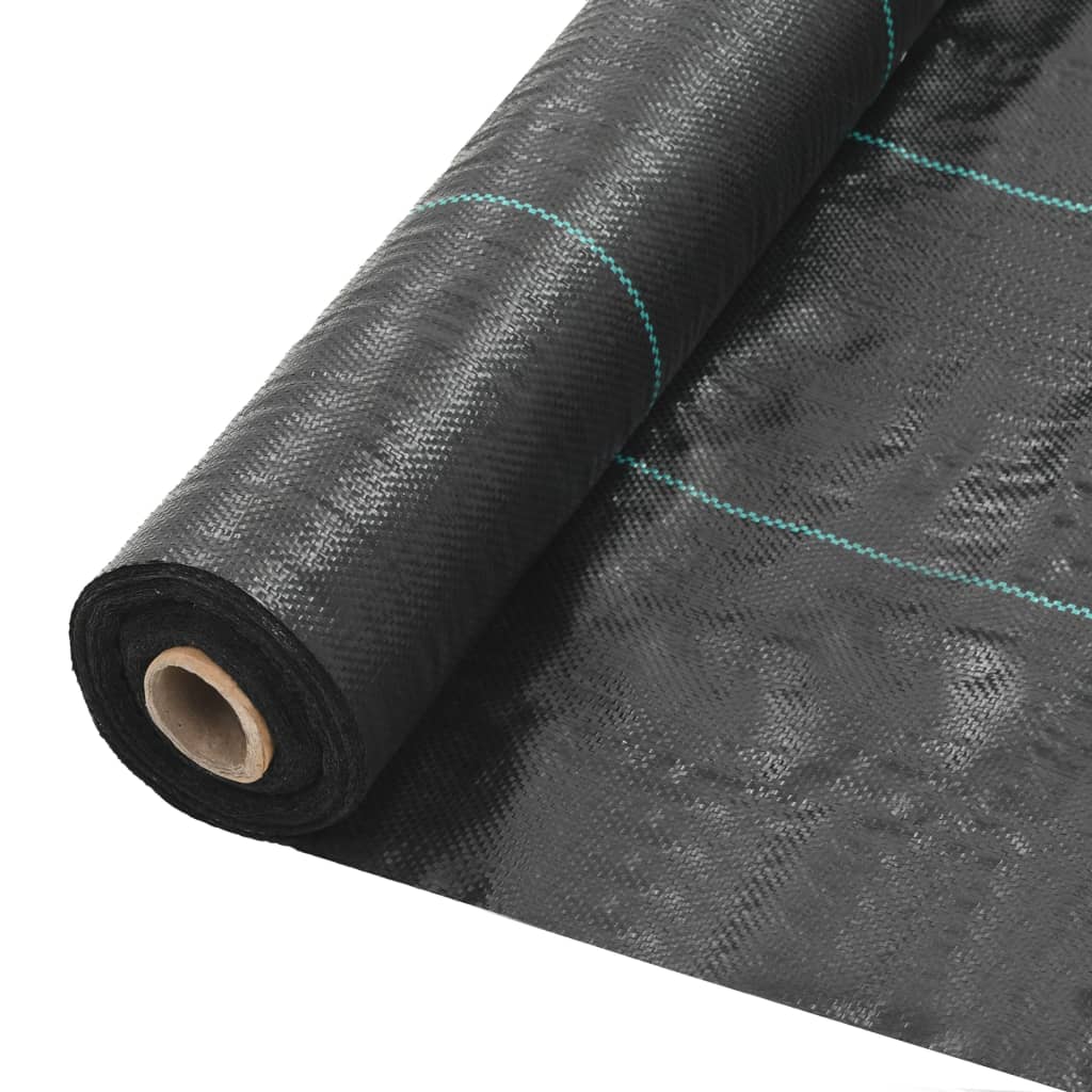 Unkraut- Und Wurzelschutzfolie Pp 2 X 150 M Schwarz Vidaxl