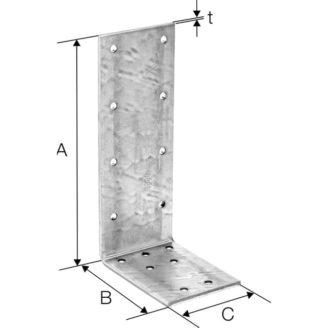 Simpson Strong Tie - simpson Winkelverbinder aj 60416 / 164x84x60mm feuerverzinkt