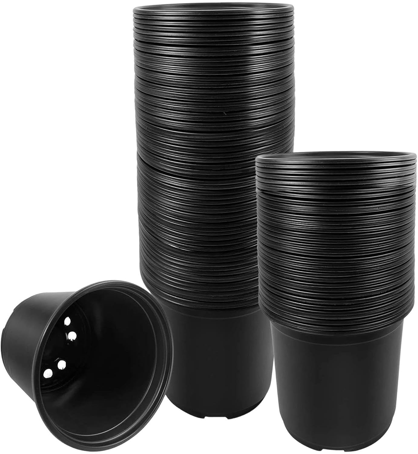 Fliti 100 Blumentöpfe Mit Abflusslöchern 10,2 Cm Blumentopf Für Drinnen Und Draußen, Garten, Hof, Balkon, Gewächshaus, Zuhause
