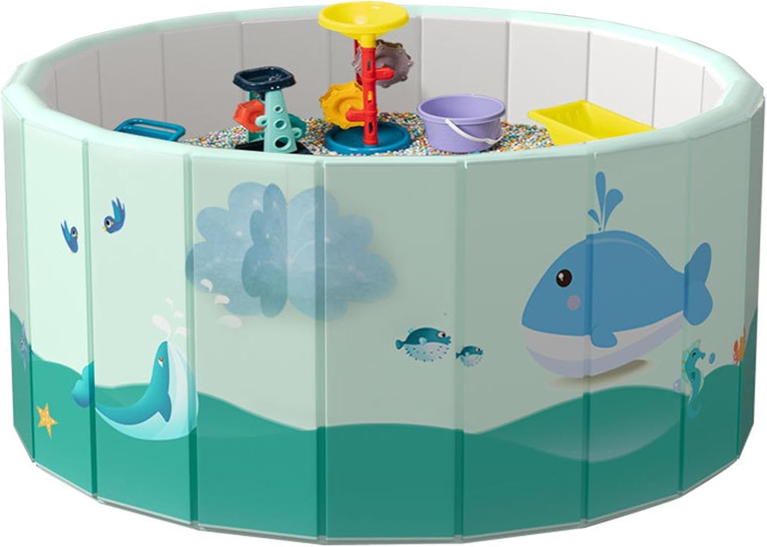 Fliti Faltpool, Nicht Aufblasbarer Pvc-pool, Faltpool Für Familie, Erwachsene, Haustiere, Hunde, Garten, Außenbereich, Sommer, Terrasse, Treffpunkt