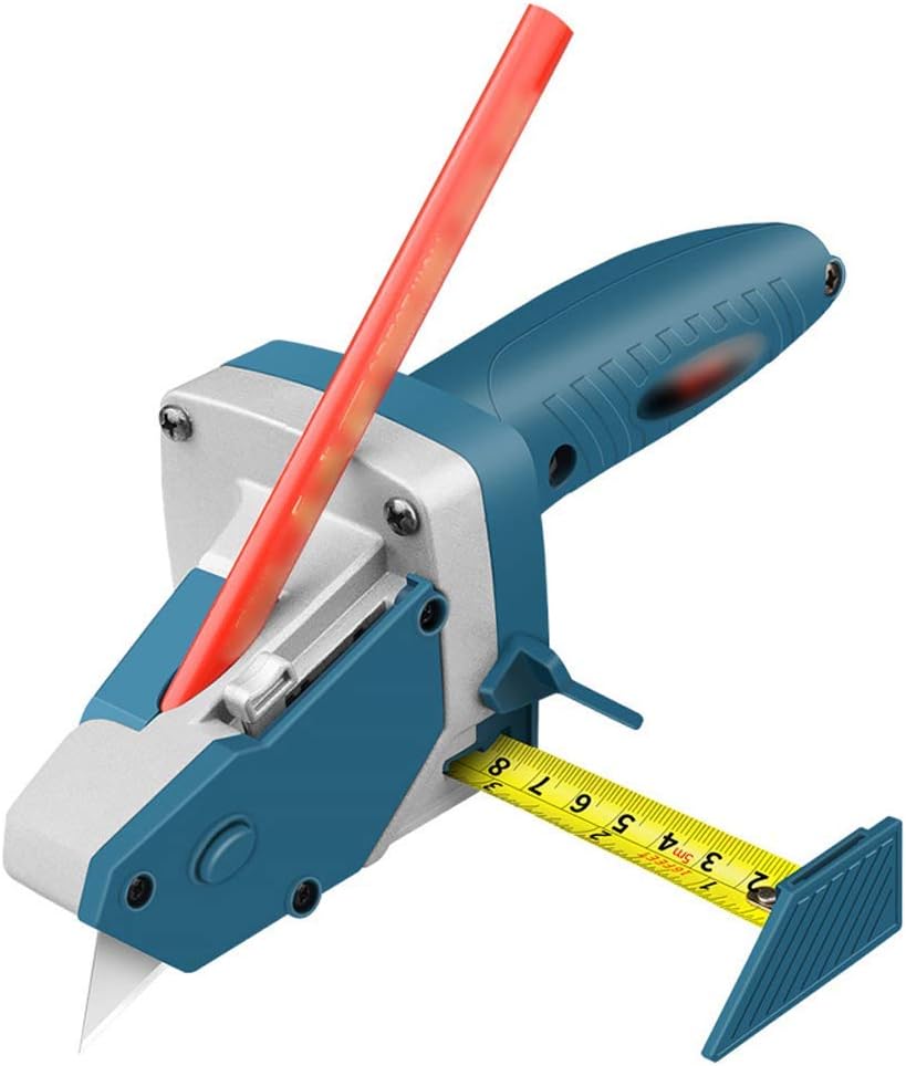 Fliti Trockenbau-schneidewerkzeug Für Holzbearbeitung - Bastelwerkzeug - Trockenbau-bastelwerkzeug - Schneller Trockenbauschneider Mit 5 X 5 M Klebebandklingen