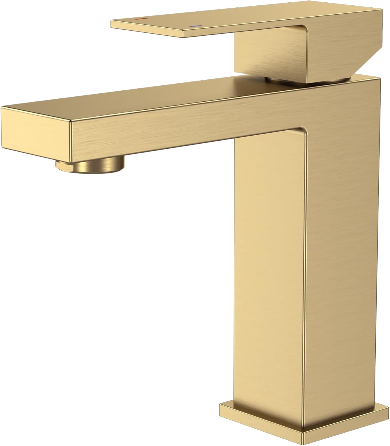 Fliti Gold Waschtischarmatur, Einhebel-waschtischmischer, Verstellbarer Warm- Und Kaltwasser-waschtischmischer, Abnehmbarer Luftsprudler
