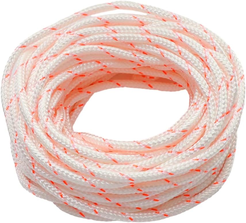 Fliti 4,0 Mm 10 Meter Seilzugstarter, Freischneider, Rasenmäher Für Stihl Kettensäge, Seilzugstarter Für Husqvarna Kettensäge, (4,0 Mm-rot-10m)
