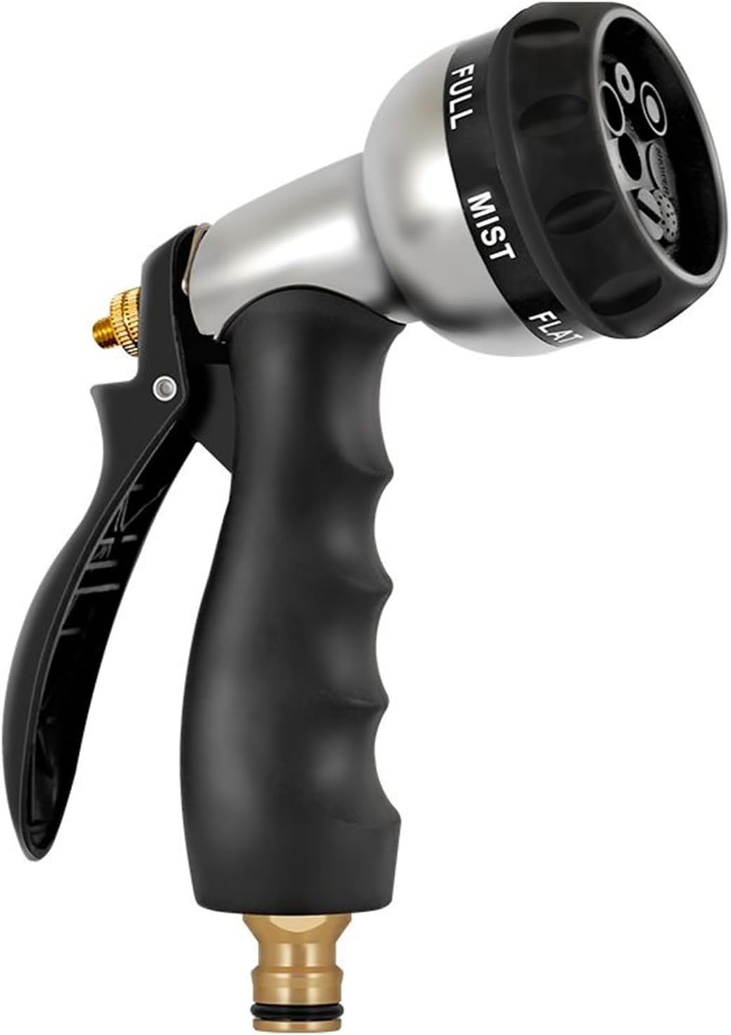 Fliti Metall-gartenbrause, Gartensprüher, 7 Sprühmuster, Multifunktional, Hoher Druck, Einstellbarer Wasserdurchfluss Zum Bewässern Und Reinigen Von Haustieren
