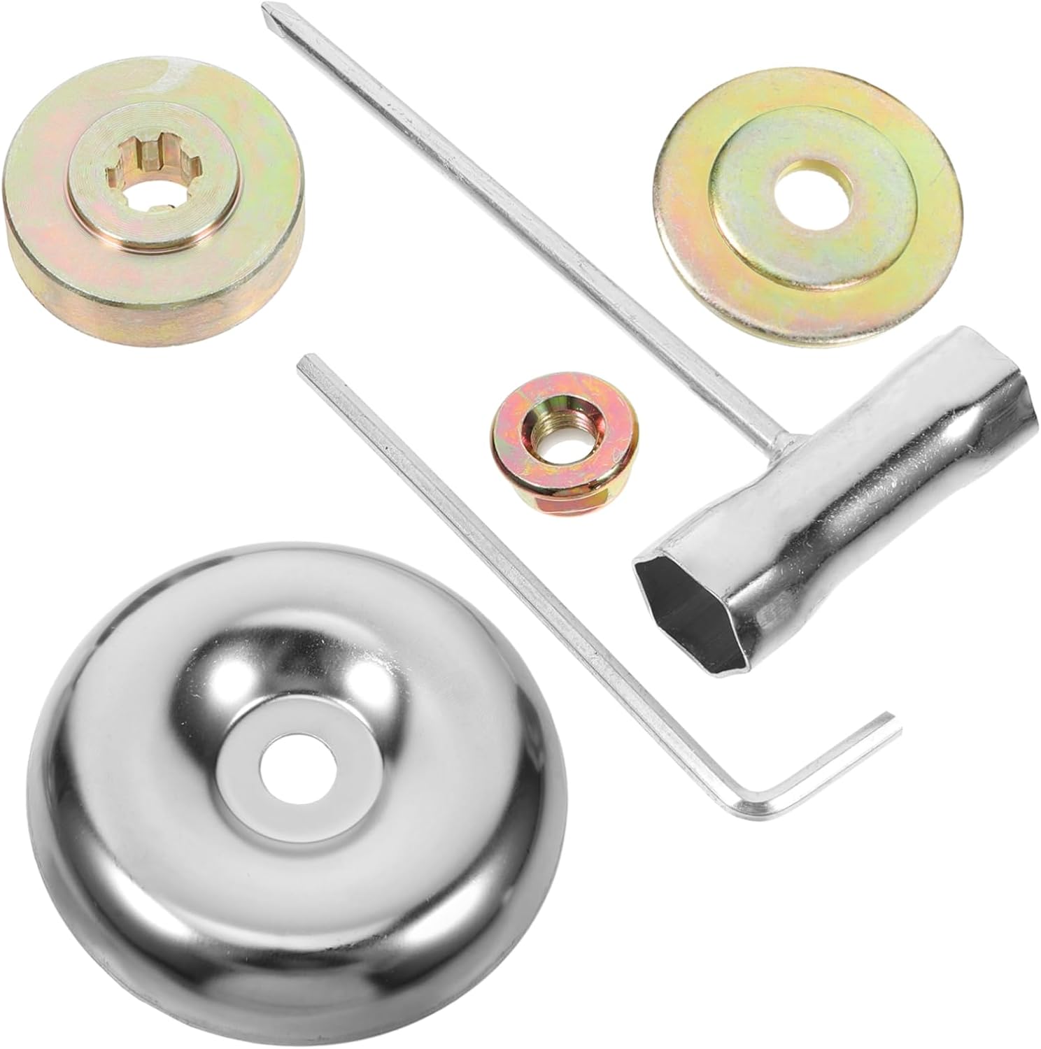 Fliti 6-teiliges Freischneider-messeradapter-set, Rasenmäher-zubehörset Und Wartungswerkzeuge, Kompatibel Mit Geraden Und Kopftrimmern