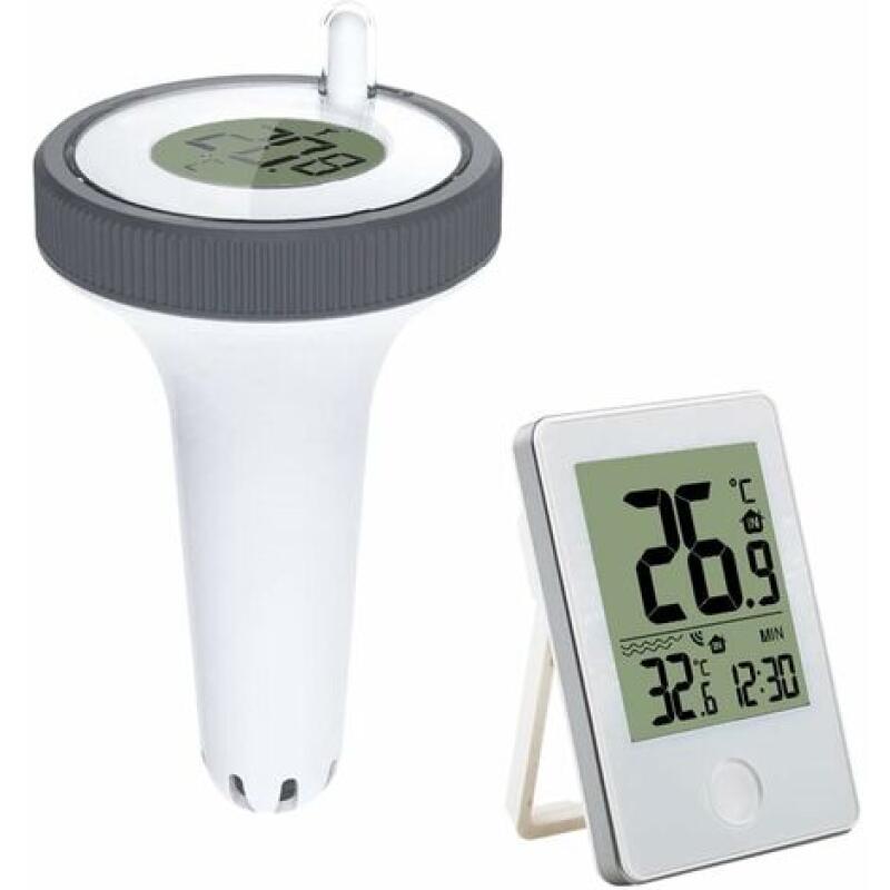Fliti Kabelloses Elektronisches Poolthermometer – Wasserdicht Nach Ipx7 – Messbereich Von -40℃ Bis +70℃ – Lcd-display Mit Max/min-aufzeichnung