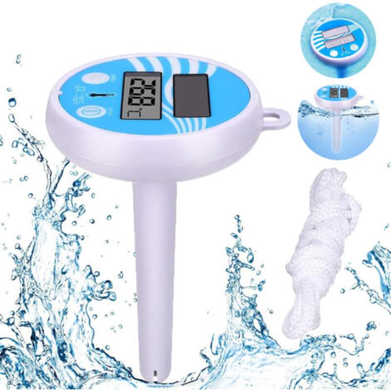 Fliti Solar-schwimmthermometer Mit Lcd-anzeige – Temperaturbereich 0 Bis 50 °c – Für Schwimmbäder, Whirlpools Und Aquarien