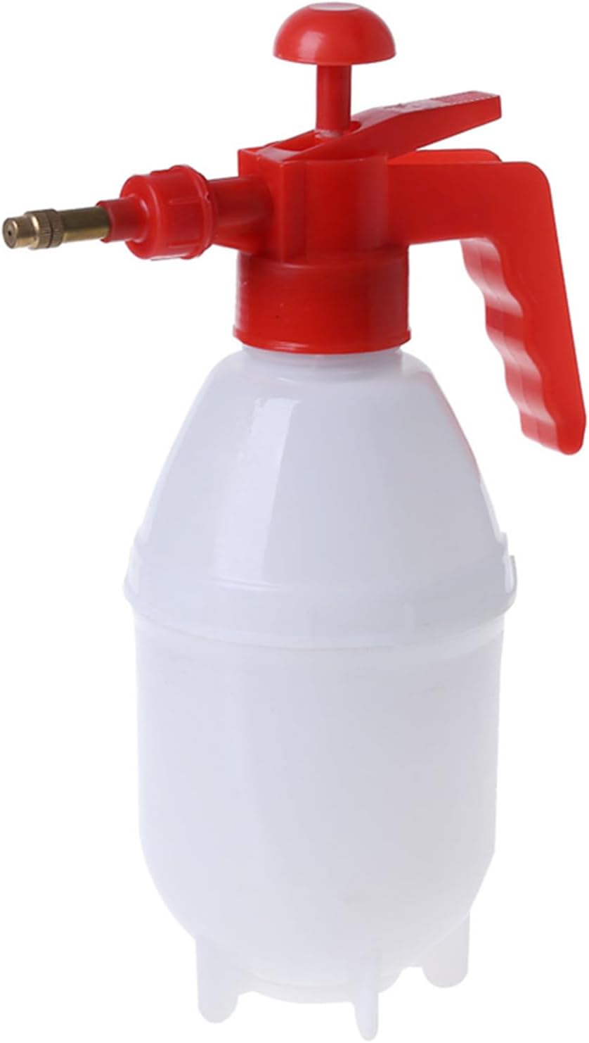 Fliti Tragbare Druckgartenspritze 0,8 L, Weiße Flasche Und Rote Düse