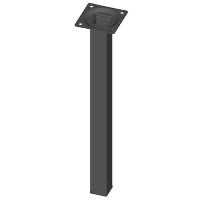 Alfer Element System 11101-00027 Möbelfuß schwarz ral 9005 25 x 25 mm Höhe 300 m