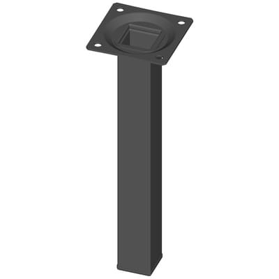 Alfer Element System 11101-00015 Möbelfuß schwarz ral 9005 25 x 25 mm Höhe 200 m