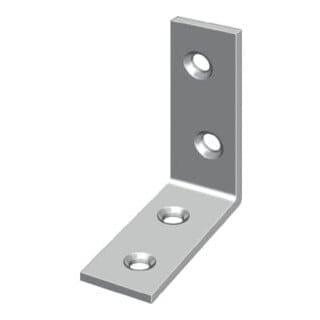 FP - Stuhlwinkel Länge 40 mm Breite 15 mm Stärke 2 mm Eisen blau chromatiert