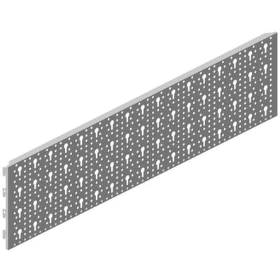Stahl-Lochplatte Stahl weiß Länge 800 mm Breite 200 mm