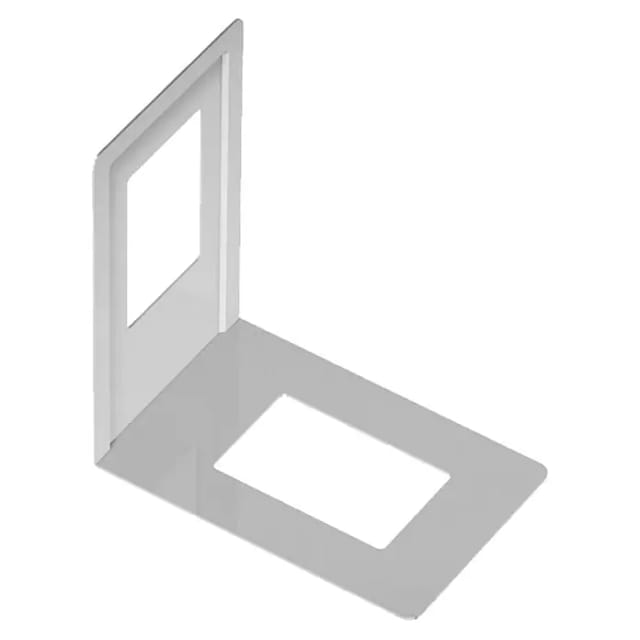 Element System - Bücherstütze weiß einteilig Länge 130 mm Höhe 120 mm