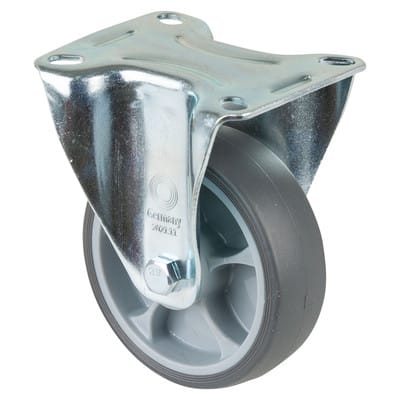 Bockrolle 100mm Platte,thermopl.RL L410.B44.101