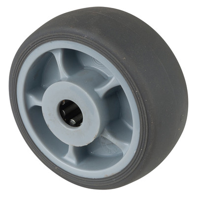 BS Rollen Ersatzrad Gummi grau Rollenlager Ø 80 mm 100 kg - B44.081