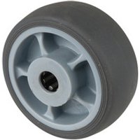 BS Rollen Ersatzrad Gummi grau Rollenlager Ø 80 mm 100 kg - B44.081 Bild 2