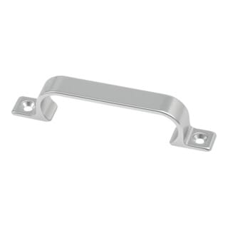 Hermeta - Handgriff Ausladung 21 mm Länge 112 mm Breite 14 mm Aluminium silberfarbig eloxiert Anzahl Löcher 2, ø 4,3 mm