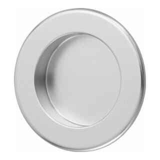 Hermeta - Muschelgriff Aluminium silberfarbig eloxiert rund Einlass-Ø 50 mm
