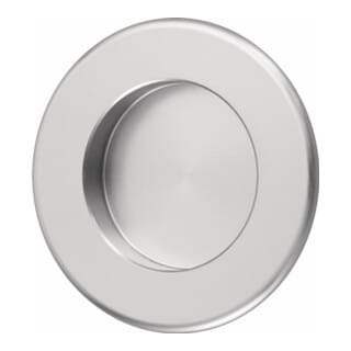 Hermeta - Muschelgriff Aluminium silberfarbig eloxiert rund Einlass-Ø 35 mm