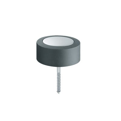 FSB - Bodentürpuffer 38 3878 ø 48 mm Höhe 24 mm Edelstahl matt Dübelmontage