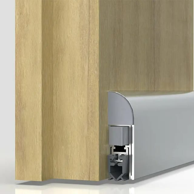 Türdichtung Wind-Ex 1-310 1-seitig Länge 860 mm Aluminium silberfarben eloxiert Holztüren
