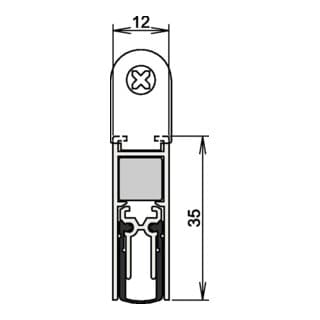 Athmer Doppeldicht M-12/35 958 mm 2-seitig mit Zubehör 5220