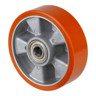 Ersatzrad Rad-Ø 160 mm Tragfähigkeit 600 kg Guß-Polyurethan Achs-Ø 20 mm Nabenlänge 60 mm