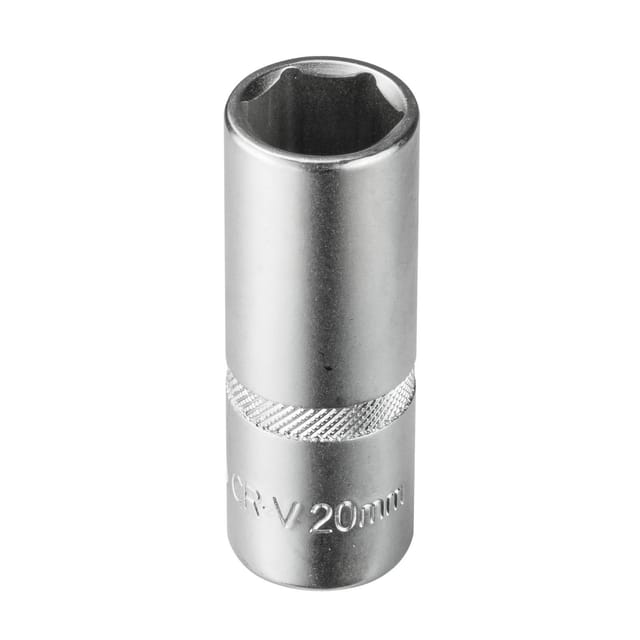 Stecknuss Sechskant 20mm 6 Kant 1/2' lang (cr-v)