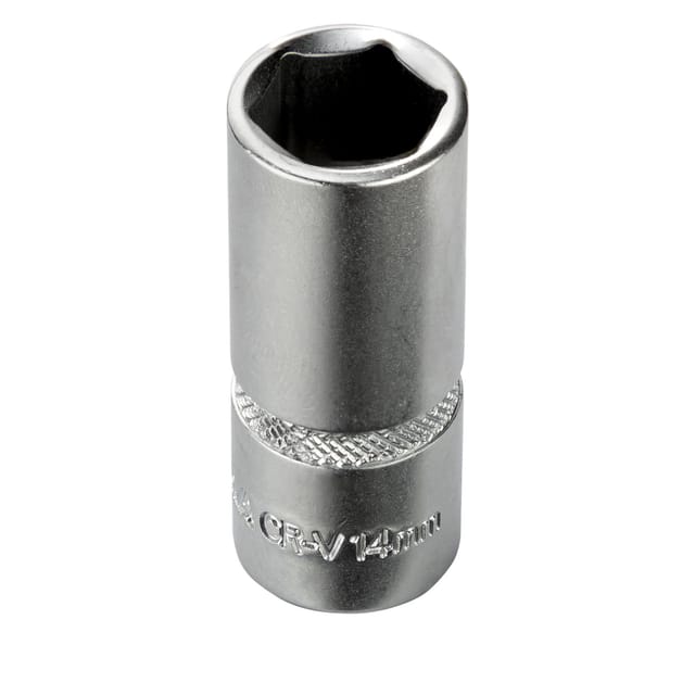 Stecknuss Sechskant 14mm 6 Kant 1/4' lang (cr-v)