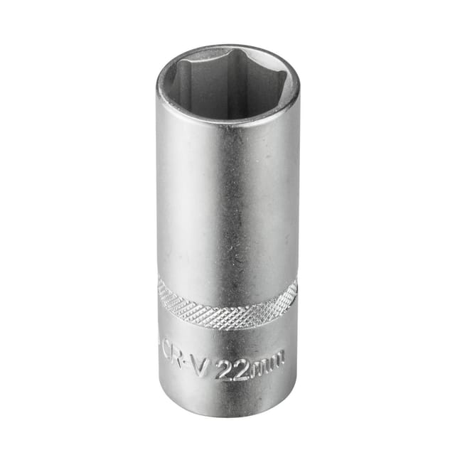 Stecknuss Sechskant 22mm 6 Kant 1/2' lang (cr-v)
