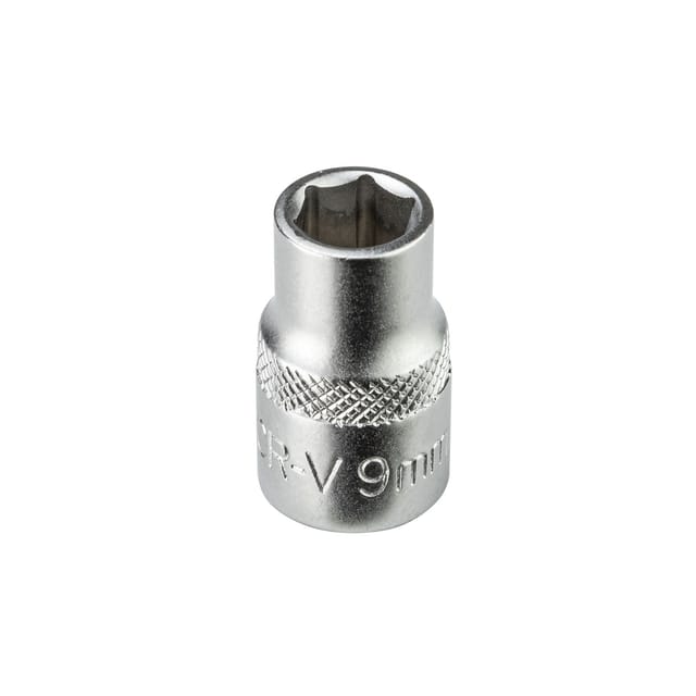 Stecknuss Sechskant 9mm 6 Kant 3/8' kurz (cr-v)