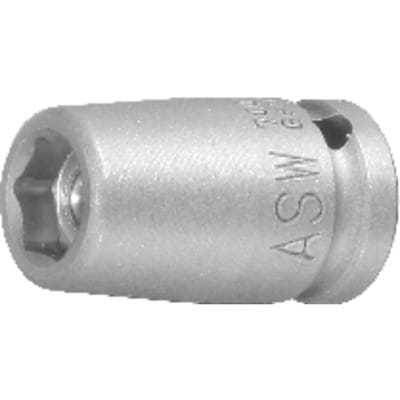 Kraft- Steckschlüsseleinsatz mit Magnet 1/4 8mm ASW
