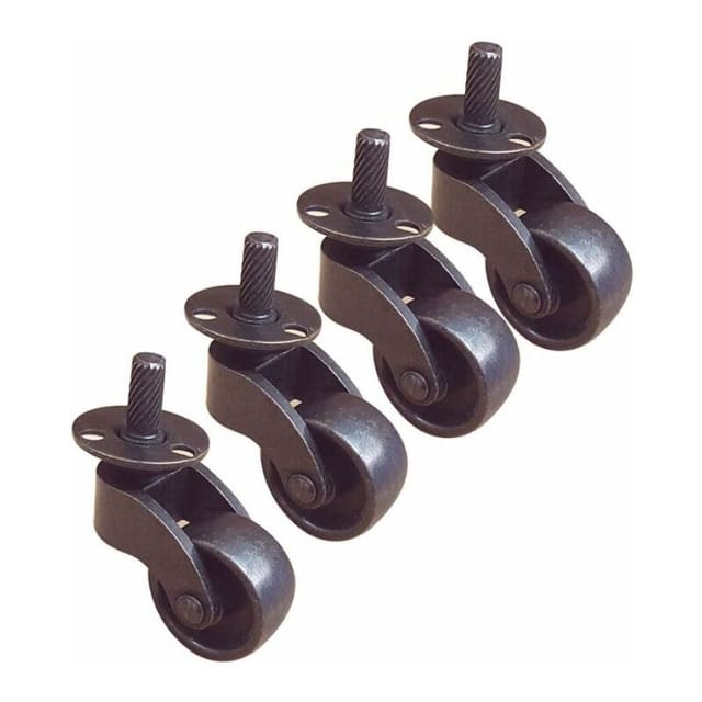 Ersatz-Lenkrollen, 4er-Pack, Lenkrollen, Möbel-/Retro-Ersatzrollen für Trolleys, Esszimmer, Metallwagen, 300 lb, Einbaugröße: 57 mm, verschleißfest