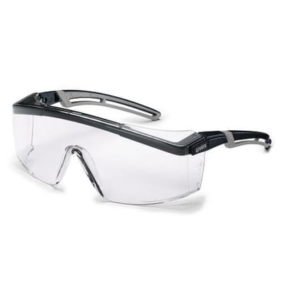 Uvex - astrospec 9164187 Schutzbrille inkl. UV-Schutz Grau, Schwarz en 166, en 170 din 166, din 170