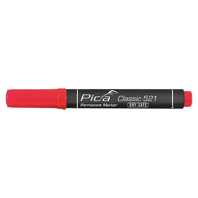 Permanent Marker 2-6mm mit Keilspitze Rot - Pica
