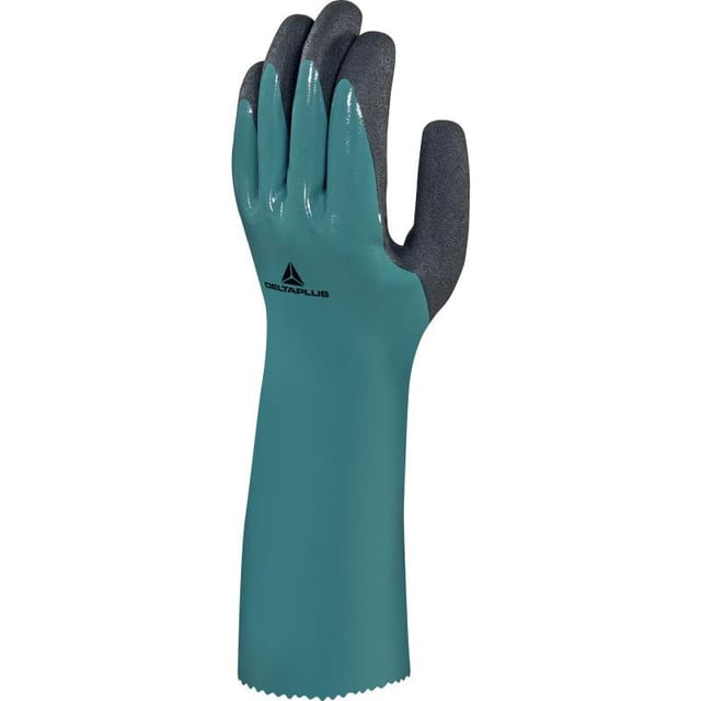 Gant Delta Plus Nitrile Sur Support Polyamide - Paume Enduite Mousse Nitrile 35 Cm Chemsafe Vv835 - Vv835ve0 T11