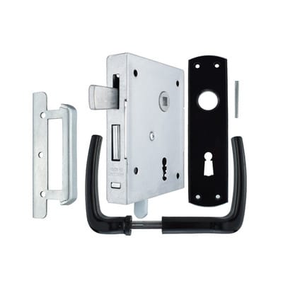 Bever - Universal-Kastenschloss 89 bk / pk din links / rechts bb hebende Falle Dornmaß 60 mm