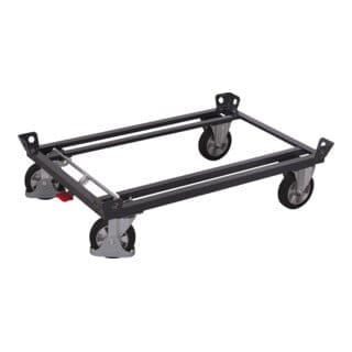 VARIOfit Palettenfahrgestelle für Gitterboxen/Europaletten mit Gummibereifung 1200kg Tragkraft 1210x810mm Anthrazitgrau