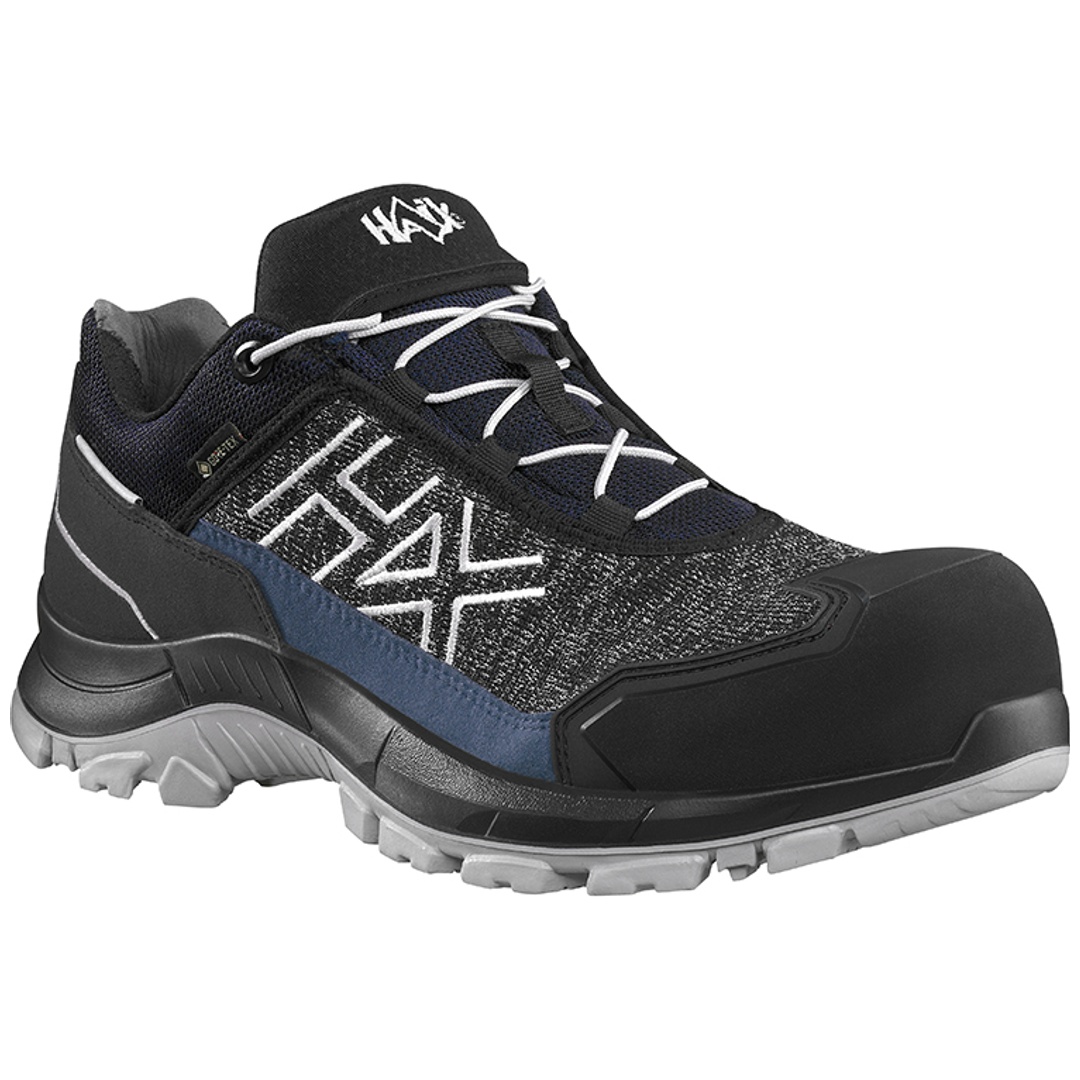 Haix Sicherheitshalbschuh Black Eagle Safety 400 S7s C Gtx 610046 Gr. 43 Schwarz/blau/grau